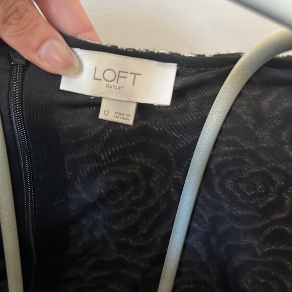 Loft silver black dress - Picture 3 of 4